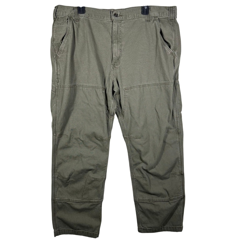 Carhartt Double Knee Work Pants Mens 40x30 Green Rugged Flex‎ Rigby 102802-217